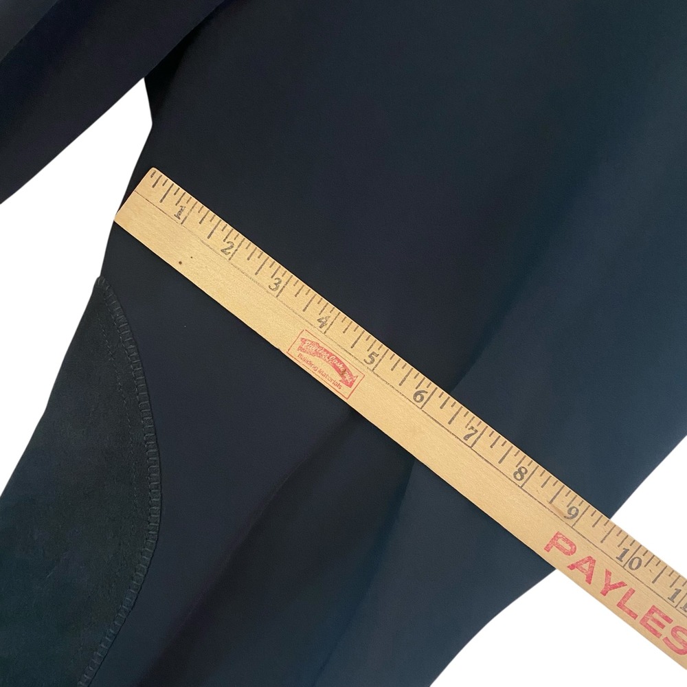 SmartPak Piper Black Knee Patch Riding Breeches Lined Pants 34R Equestrian - Picture 13 of 14